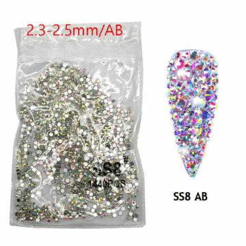 CRISTALE AB CU REFLEXII SS8 APROX. 1440BUC. - SS8AB1440 - Everin.ro