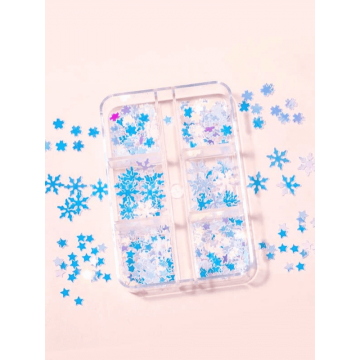 Fulgi de nea decor iarna set 6 modele WIN-7JK - WIN-7JK - Everin.ro