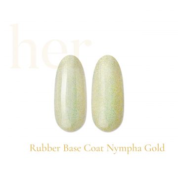 Rubber Base Coat HER Nympha Gold 12ml