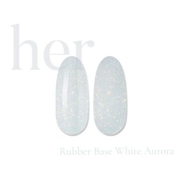 Rubber Base Coat HER White Aurora 12ml
