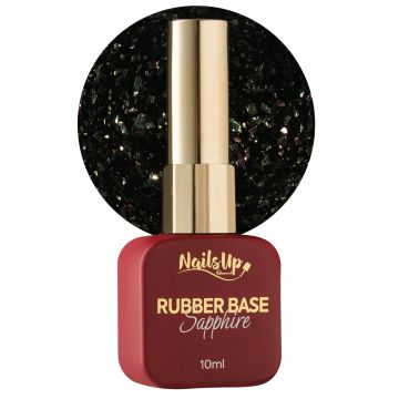 Rubber base NailsUp Sapphire Flakes 10 ml 015