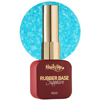 Rubber base NailsUp Sapphire Flakes 10 ml 018