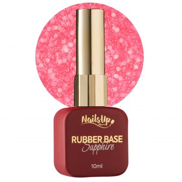 Rubber base NailsUp Sapphire Flakes  10 ml 020