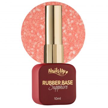 Rubber base NailsUp Sapphire Flakes  10 ml 025