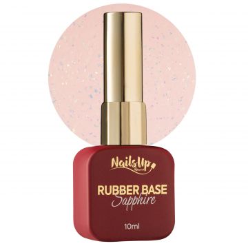 Rubber base NailsUp Sapphire Flakes 10 ml 026