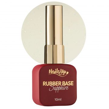 Rubber base NailsUp Sapphire Flakes 10 ml 027