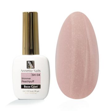 Rubber Baza AnnetteNails Shimmer Peachpuff SH-04, 12ml