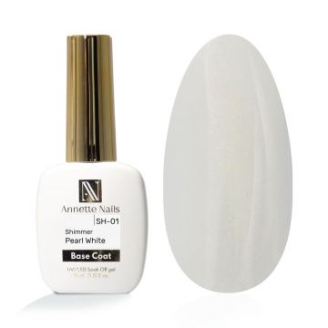 Rubber Baza  AnnetteNails Shimmer Pearl White, SH-01, 12ml