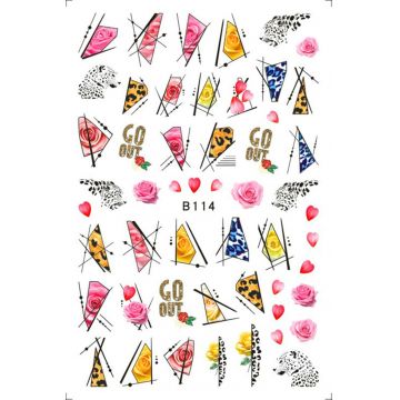 Sticker decor unghii B114 - B114 - Everin.ro