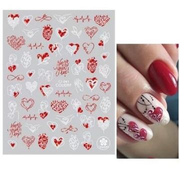 Sticker decor unghii CJ-041 - CJ-041 - Everin.ro