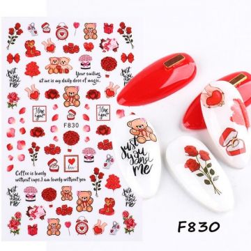 Sticker decor unghii F830 - F830 - Everin.ro