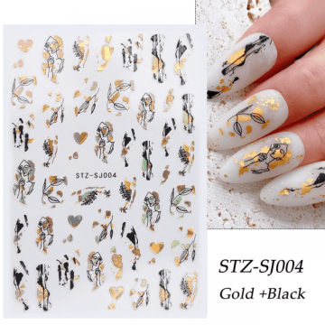 Sticker decor unghii STZ-SJ004 - STZ-SJ004 - Everin.ro