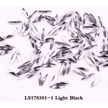 Cristale decor unghii light black 30 buc