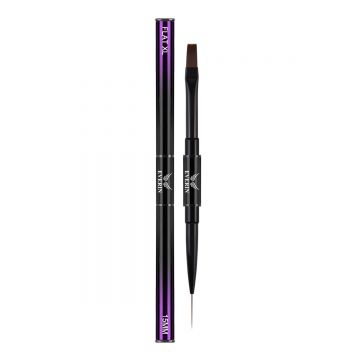 Pensula Dubla Pro Art Flat 10 si Liner 15mm. Purple Everin - Everin