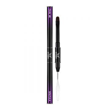 Pensula Dubla Pro Art Oval 6mm si Spatula Purple Everin - Everin