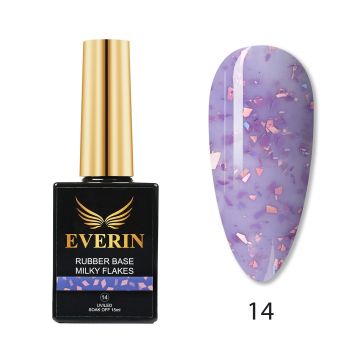 Rubber Cover Base Everin 15ml- MILKY FLAKES 14 - MF-01 - EVERIN