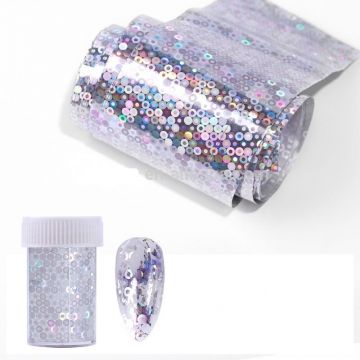 Folie de transfer 4 x 100 cm argintiu bp-56