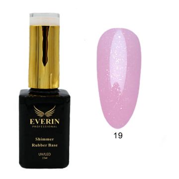 Shimmer Rubber Base Everin 15ml- 19