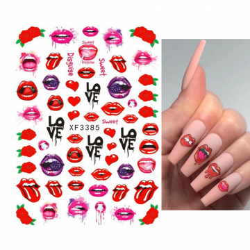 Sticker decor unghii XF3385