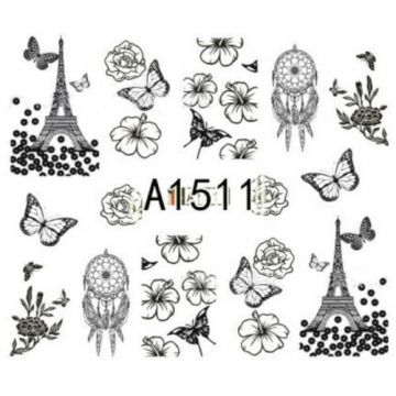 Tatuaj decor unghii A1511 - A1508