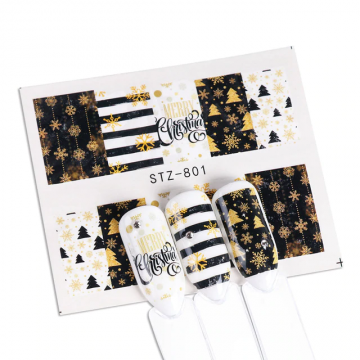 Tatuaj decor unghii iarna stz-801