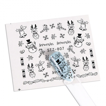 Tatuaj decor unghii iarna stz-807