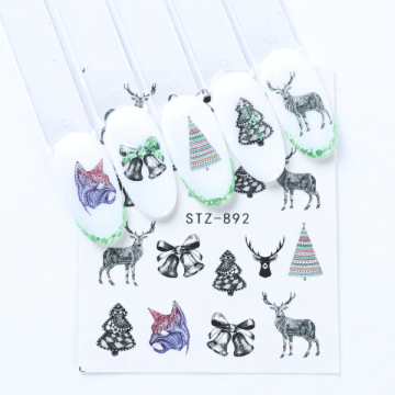Tatuaj decor unghii iarna stz-892