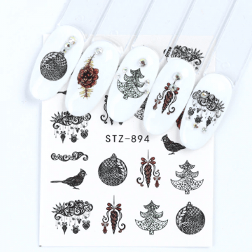 Tatuaj decor unghii iarna stz-894