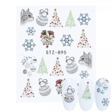 Tatuaj decor unghii iarna stz-895