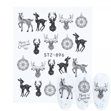 Tatuaj decor unghii iarna stz-896