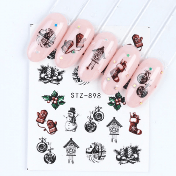 Tatuaj decor unghii iarna stz-898