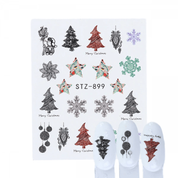 Tatuaj decor unghii iarna stz-899