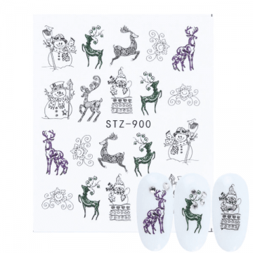 Tatuaj decor unghii iarna stz-900