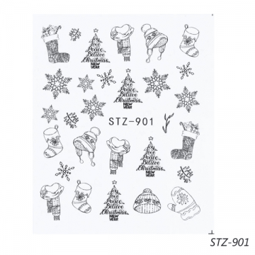 Tatuaj decor unghii iarna stz-901