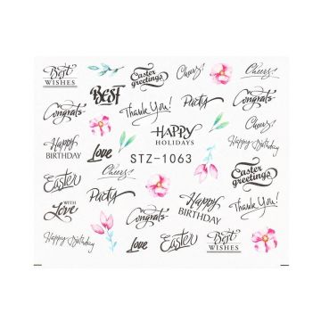 Tatuaj decor unghii STZ-1063