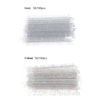 Betisoare Pentru Impins Cuticula Din PVC Set 50 Bucati- Transparent - PVC50-ROZ