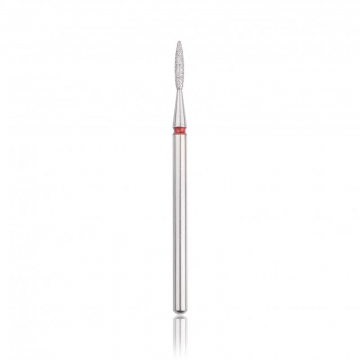Capăt freza Diamant HEAD flacăra ascutita, roșu, L- 8,0 mm, Ø1,6 mm