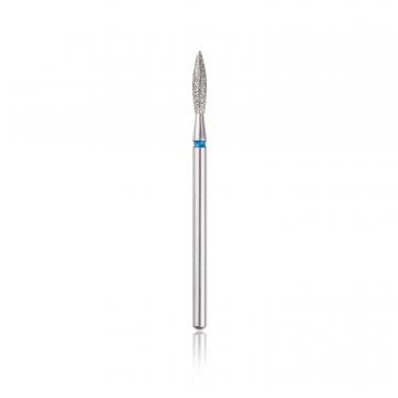 Capăt freza Diamant HEAD flacăra rotunjită, albastru, L-10,0 mm, Ø2,3 mm