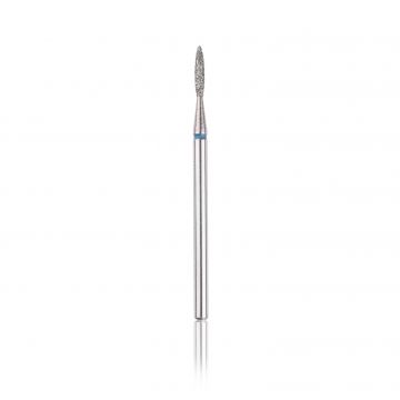 Capăt freza Diamant HEAD flacăra rotunjită, albastru, L-8,0 mm, Ø1,6 mm