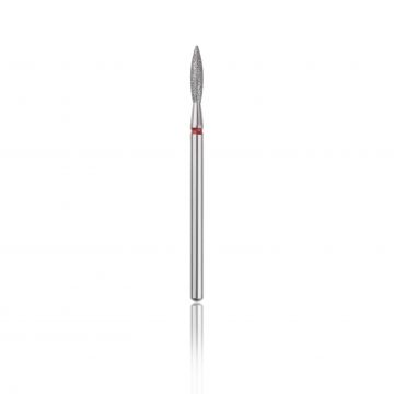 Capăt freza Diamant HEAD flacăra rotunjită, rosu, L-10,0 mm, Ø2,3 mm
