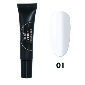 Gel pentru stampila la tub Everin- 01 Alb - SGE-01