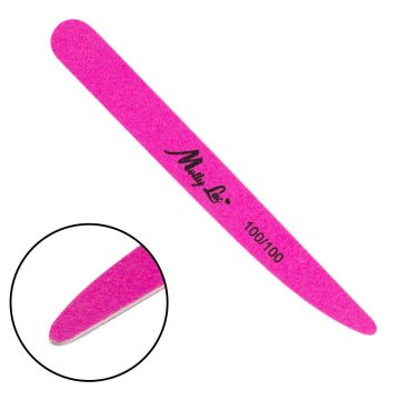 Pila unghii slim Molly Lac 100/100- Neon Pink