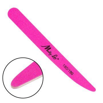 Pila unghii slim Molly Lac 180/180- Neon Pink