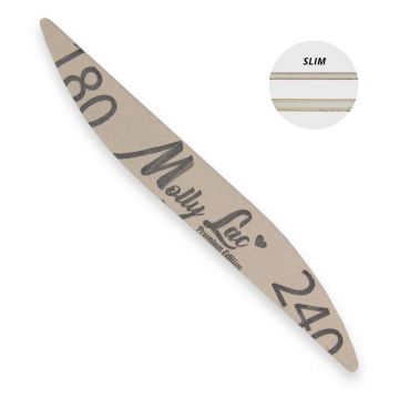 Pila unghii slim Molly Lac 180/240- Wave