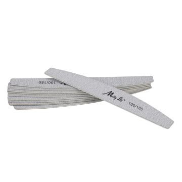 Set 10 Bucati Pila unghii Molly Lac Slim Zebra Grey 100/180 - ZB-JD