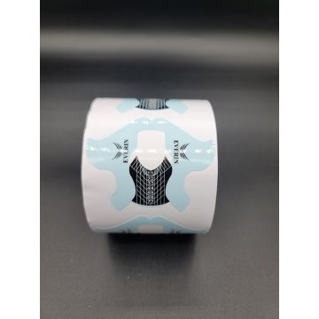 Set 100 bucati sabloane unghii Everin blue -U77