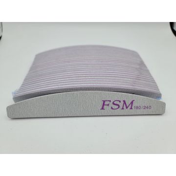 Set 25 Bucati Pila Unghii Semiluna FSM 180/240 - PFSM180/240-10B