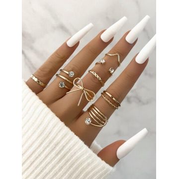 Set 8 Inele Aurii Pentru Poze- JO699HB - IN-89