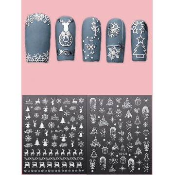 Sticker decor unghii 3D model iarna/Craciun