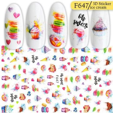 Sticker decor unghii F647